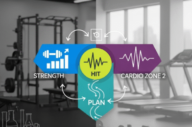 Guía basada en evidencia: fuerza, HIIT y cardio zona 2 + plan 5 días