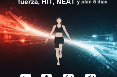 Entrena para vivir más: fuerza, HIIT, NEAT y plan 5 días