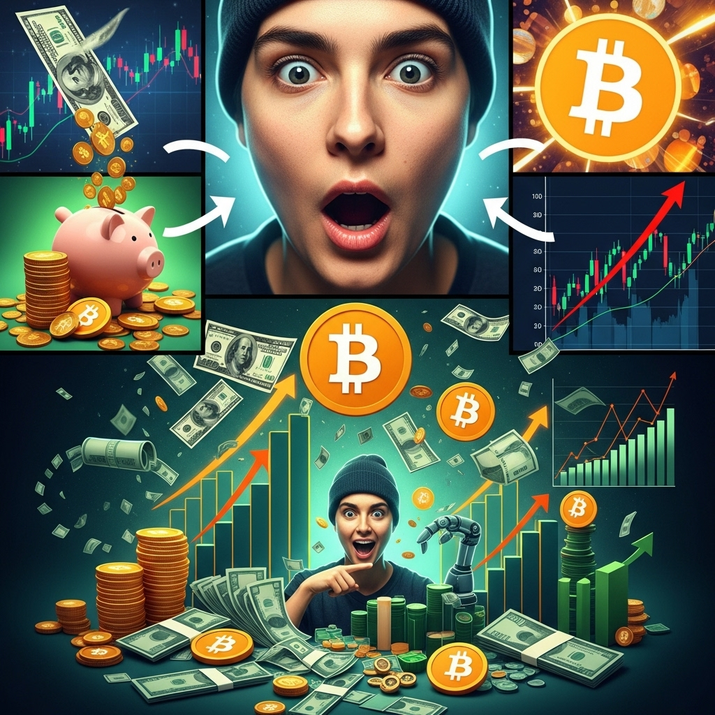 Libertad financiera: ahorro automático, inversión y Bitcoin