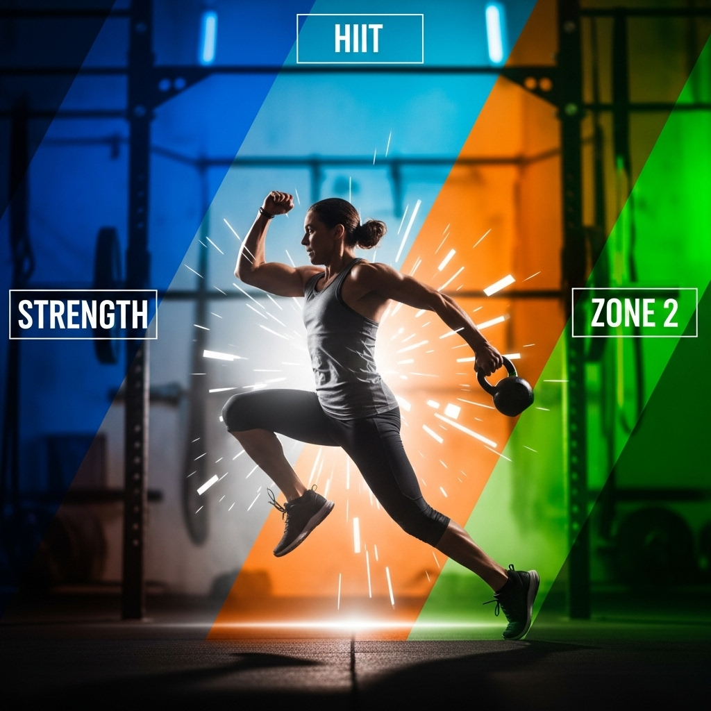 Fuerza + HIIT + Zona 2: plan de 5 días para moverte mejor