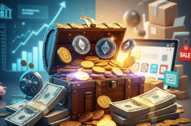 Libertad financiera: ahorro automático, criptomonedas y ventas