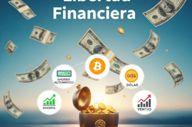 Guía de libertad financiera: ahorro automático, cripto y ventas
