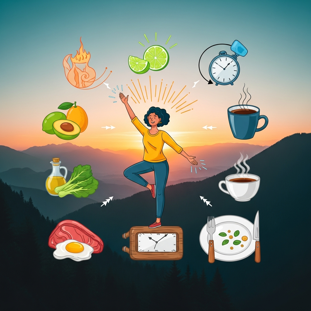 Keto y Ayuno Intermitente: Plan de 7 Días para Energía Estable y Estilo de Vida Sostenible