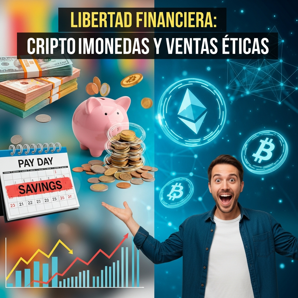 Libertad Financiera: Ahorro Práctico, Criptomonedas y Ventas Éticas
